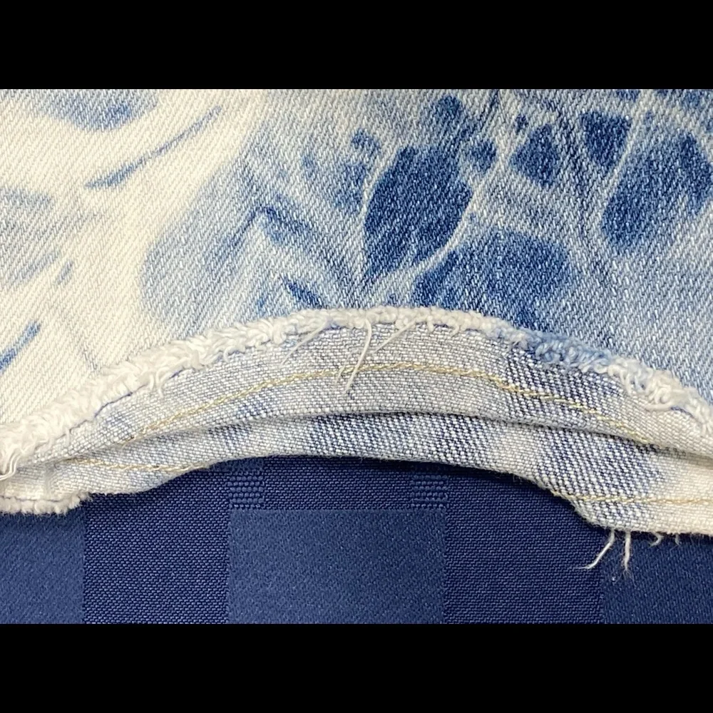 Justice Girls Skort Size 8 Blue Acid Wash Denim Skirt Shorts Stretch